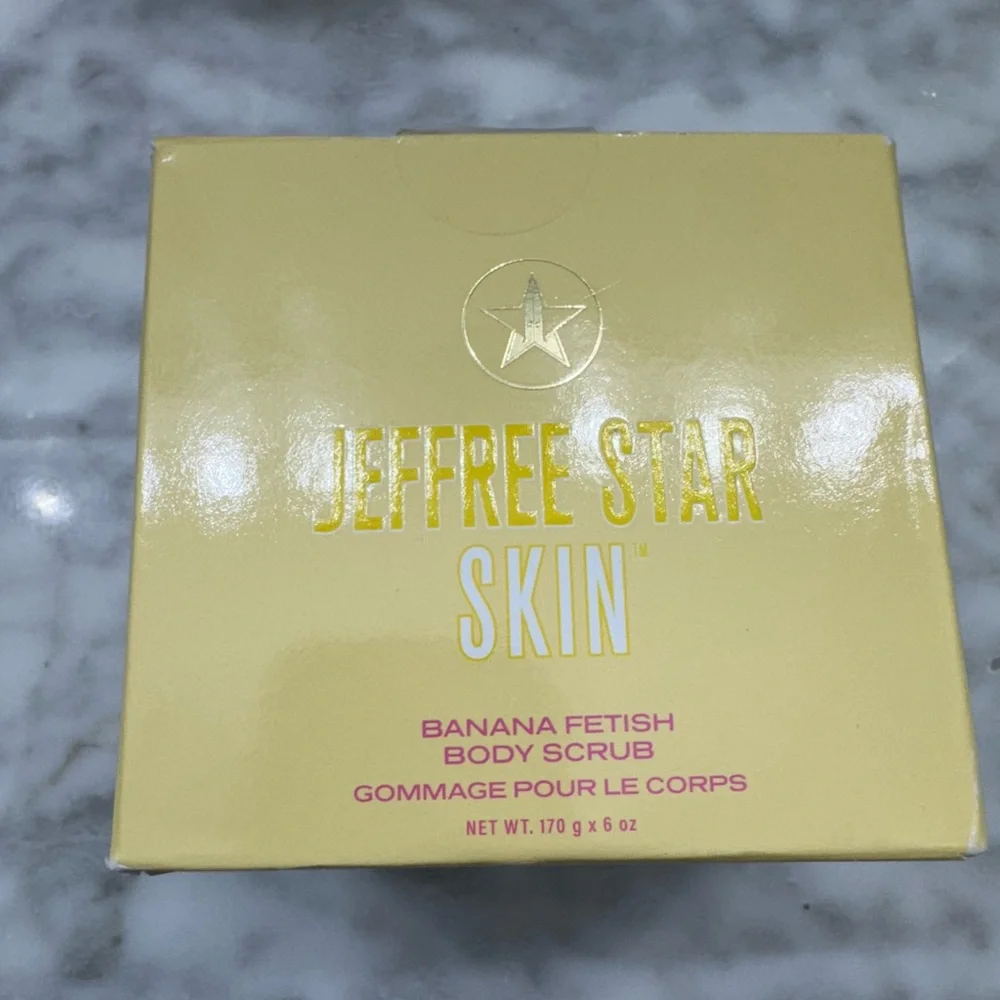 NIB Jeffeee Star Cosmetics Banana Fetish Body Scrub Net weight 170g x 6oz
